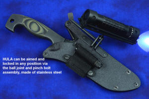 HULA tactical sheath flaslight accessory description