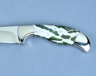 Green Zebra Bloodstone is hard, tough and very durable